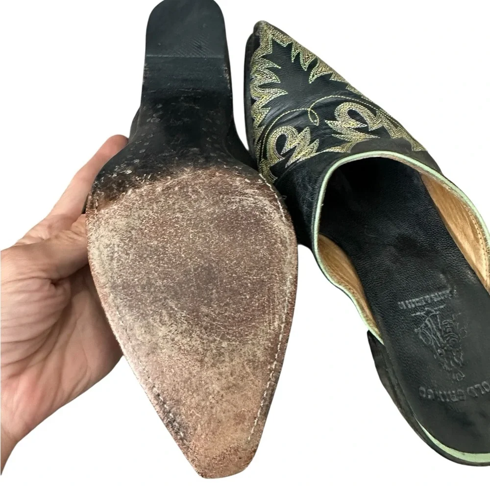 Old Gringo Leather Mules, 6.5 - Picture 5 of 6